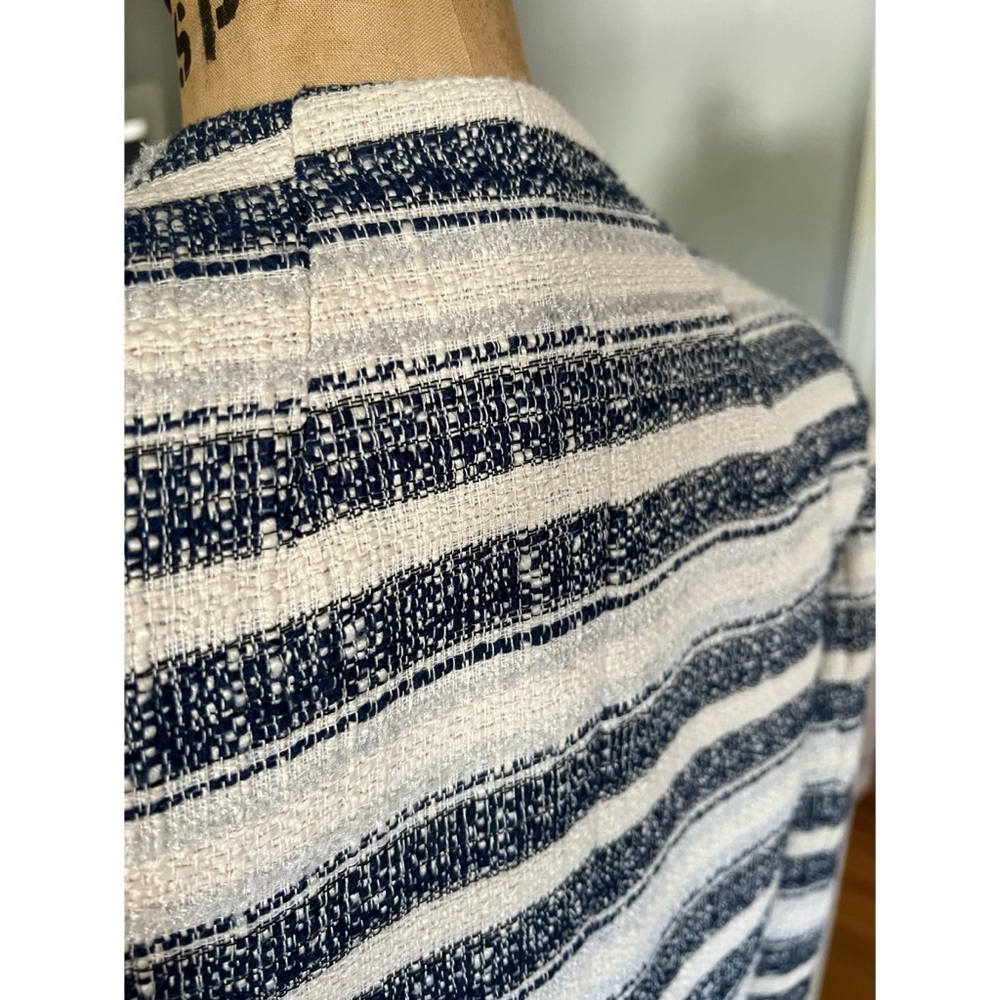 DKNY Tweed Striped Blazer Jacket 8 - Picture 11 of 16
